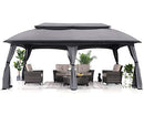 ABCCANOPY 10x20 Outdoor Gazebo Patio Gazebos, Mosquito Netting - Dark Grey - Like New