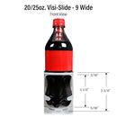 Visi-Slide 20oz Soda Beverage Dispenser Gravity Pack of 6 - Matte White - Brand New