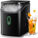 SILONN SLIM24B NUGGET ICE MAKER COUNTERTOP PEBBLE ICE CHEWABLE, 33LB - BLACK - Like New