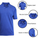 GALAXY BY HARVIC MENS POLO PIQUE SHIRT SCHOOL UNIFORMS - SIZE: MEN S - ROYAL - Brand New