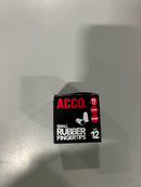 ACCO SMALL RUBBER FINGERTIPS SIZE 11 (SMALL) - AMBER - Like New