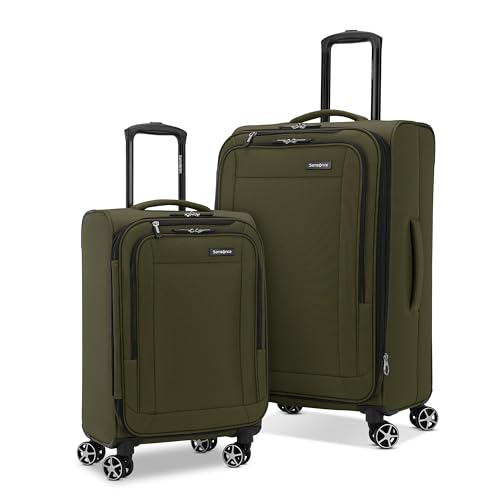 SAMSONITE SAIRE LTE SOFTIDE EXPANDABLE LUGGAGE CARRY-ON/MEDIUM-OLIVE GREEN - Brand New