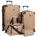 Travelers Club Midtown Hardside 4-Piece Luggage Travel Set, Expandable - Tan - Like New