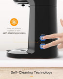 BOLY Single Serve Coffee Maker Brewer for K-Cup Pod & Ground Coffee BLACK/SILVER - Like New
