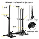 CANPA Adjustable Squat Rack Stand Multi-Function Barbell Rack Weight Lifting - Brand New
