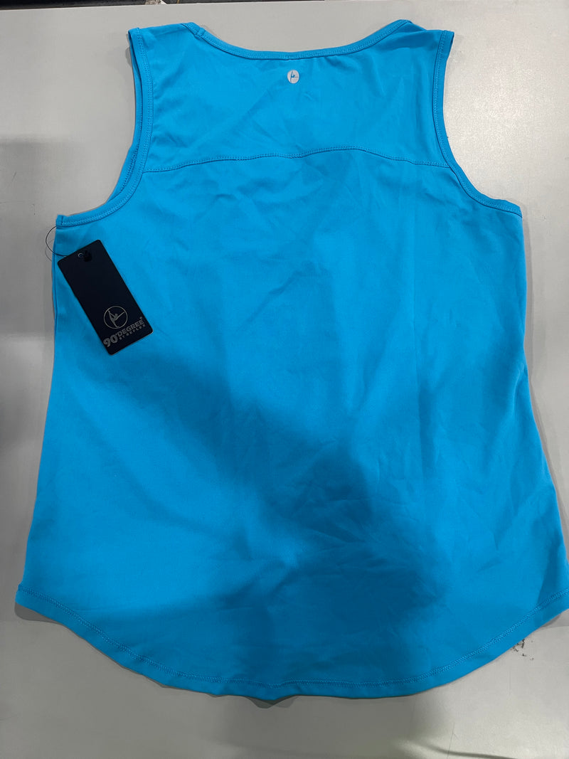 90 DEGREE BY REFLEX WOMEN TECH TANK TOP - SIZE: WOMEN L - BLUE JEWEL - Brand New