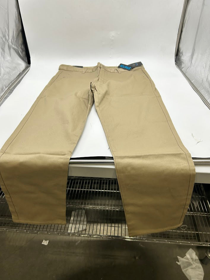 BLUE ICE KHAKI STRETCH PANT - SIZE: MEN 36 - KHAKI - Brand New