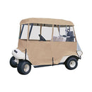 CLASSIC ACCESSORIES FAIRWAY DELUXE 4-SIDED 4-PERSON GOLF CART ENCLOSURE - SAND - Like New