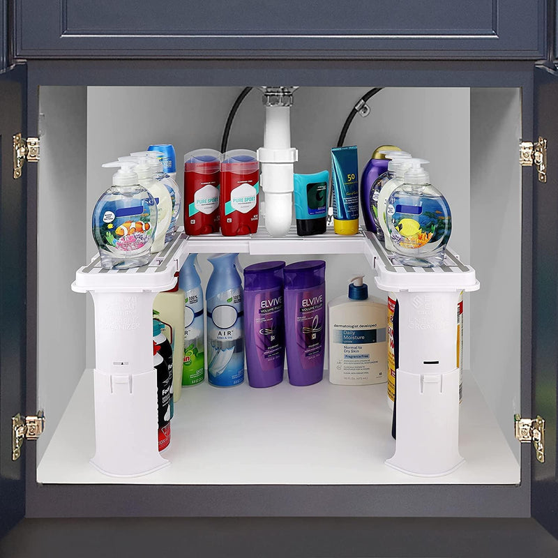 Spicy Shelf Expandable Under Sink Organizer and Storage Bathroom - WHITE - Like New