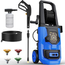 DGIVOVO PRESSURE WASHER, 5000PSI 3.2GPM ADJUSTABLE TOUCH SCREEN - BLUE - Like New