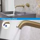B09V5GDJH3-NEW GLENCA Brushed Gold Wall Mount Faucet Adjustable - Brand New