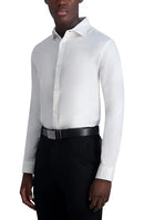KARL LAGERFELD MEN'S TEXTURED TWILL LONG SLEEVE DRESS SHIRT WHITE SIZE XL - Brand New