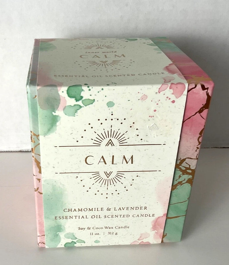 INSIGHT LUMINARIES CHAMOMILE LAVENDER ESSENTIAL OIL SCENTED - ROSE PINK/GREEN - Brand New