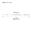 Sunny Health Fitness 60" Chrome Barbell Bar High-Density Foam Pad STBB-60 - Like New