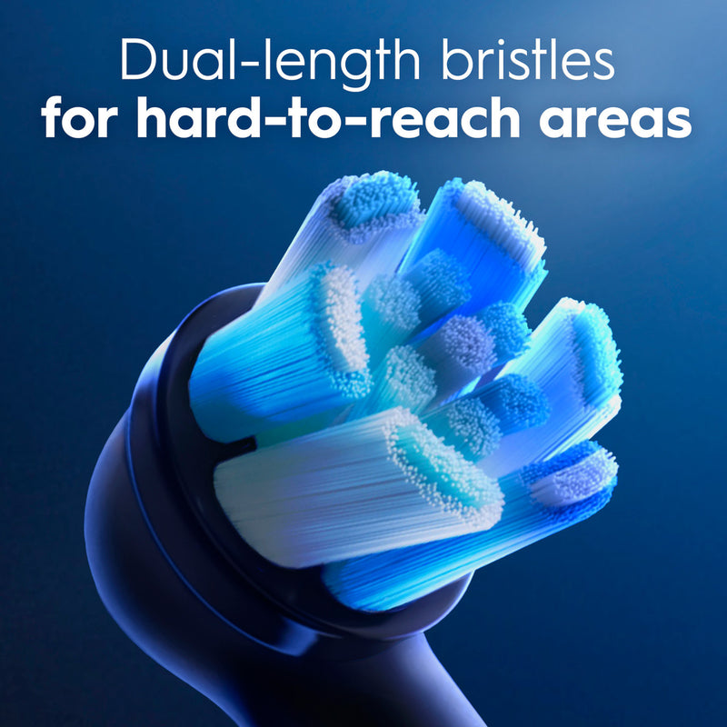 ORAL-B IO ULTIMATE CLEAN REPLACEMENT BRUSH HEADS, 9-COUNT - BLACK/WHITE - Brand New