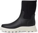 HUNTER WOMENS CITY EXPLORER SHORT NEOPRENE BOOTS - SIZE: 8 - BLACK/SHADE WHITE - Like New