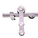 6.6FT Stainless Steel Glass Sliding Barn Door Hardware Kit S01-200cm - New - Brand New