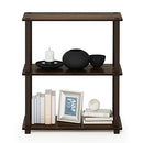 Furinno Turn-S-Tube Storage Shelves 3-Tier Book Shelf Corner Shelf - Walnut - Brand New