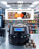 VEVOR USD Coin Counter with LCD Display Precise Coin Counting Sorter Machine - Like New
