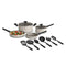 BELLA 12 PIECE COOKWARE SET EVERGOOD CERAMIC NONSTICK COATING - Scratch & Dent