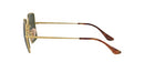 RAY-BAN WOMENS SQUARE EVOLVE PHOTOCHROMIC SQUARE SUNGLASSES - GOLD/G-15 GREEN - Like New