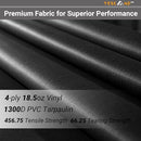 YESCAMP RV AWNING FABRIC REPLACEMENT HEAVY DUTY WEATHERPROOF 4PLY 18.5OZ VINYL - Like New