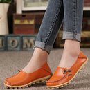 VENUSCELIA COMFORT WALKING CUTE FLAT LOAFER - SIZE: WOMEN 8 - ORANGE - Like New