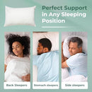 Snuggle-Pedic King Size Shredded Memory Foam Cooling Pillow - B072B8QVQX - Brand New