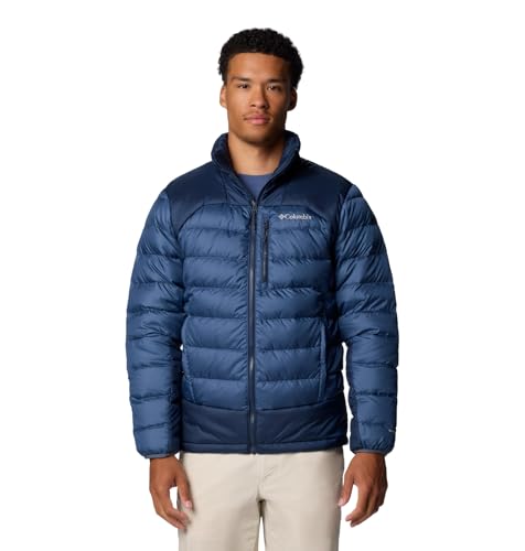 COLUMBIA MEN'S AUTUMN PARK II DOWN JACKET - Dark Mountain/Collegiate Navy - Brand New