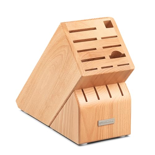 2099601501 WUSTHOF CLASSIC 15-SLOT NATURAL WOOD KNIFE STORAGE BLOCK - Like New