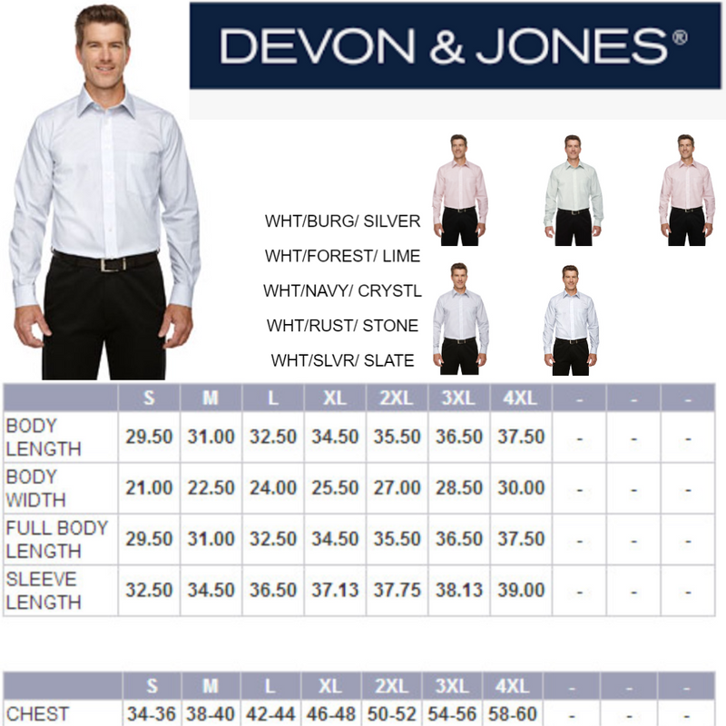 DG510 Devon & Jones Men's Crown Woven Micro Tattersall New