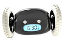 CLOCKY EXTRA SUPER LOUD ALARM CLOCK HEAVY SLEEPERS ON WHEELS - BLACK - Like New
