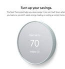 Google Nest Thermostat Smart Home Programmable Wifi GA02083-US - Fog Like New