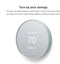 Google Nest Thermostat Smart Home Programmable Wifi GA02083-US - Fog Like New