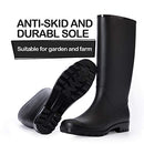 WFL Womens Knee High Rain Boots Size 10 US Women - Black - Like New