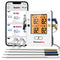THERMOPRO TP25 650FT WIRELESS MEAT THERMOMETER WITH 4 PROBES BLUETOOTH - WHITE - Brand New