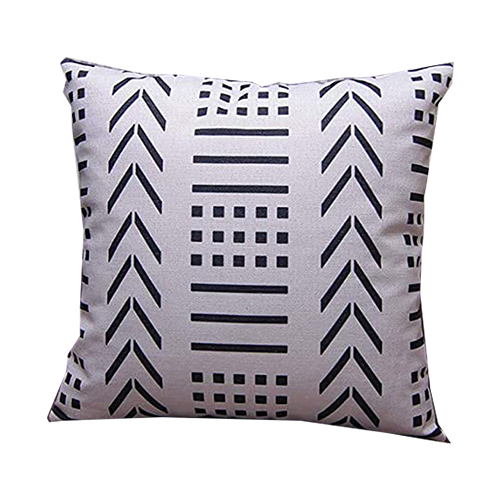 EFOLKI BOHO THROW PILLOW COVERS 18X18 SET OF 3 - WHITE/BROWN/BLACK - Brand New