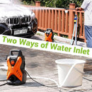 Paxcess Portable Lightweight Electric Power Washer Machine - BLACK/ORANGE - Like New