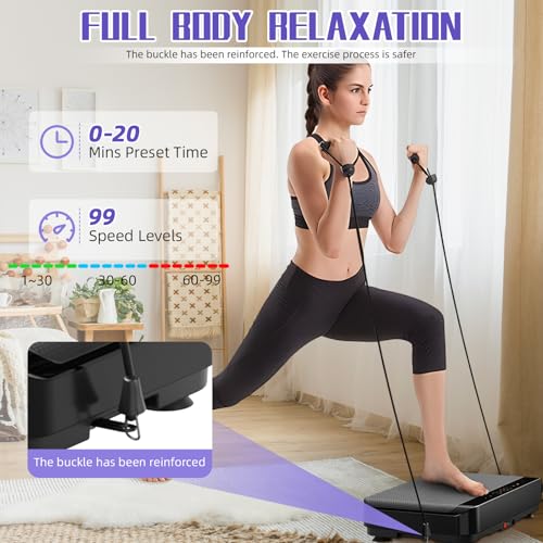 ARTHOOT VIBRATION PLATE EXERCISE MACHINE WITH BLUETOOTH FOR LYMPHATIC DRAINAGE - Like New