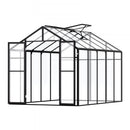 VEVOR POLYCARBONATE GREENHOUSE, 8 X 10 FT, OUTDOOR GREENHOUSE - BLACK SILVER - Like New