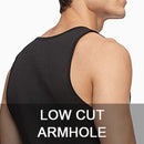 BLU ROCK MEN'S RIBBED CLASSIC TANK TOPS 5 PACK, SIZE MEDIUM - BLACK - Brand New