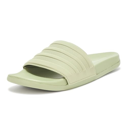 ADIDAS ADIDAS UNISEX ADULT ADILETTE COMFORT SLIDE MEN 12 WOMEN 13 - TENT GREEN - Like New