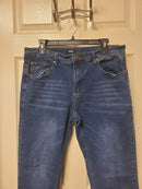BLU ROCK DENIM JEANS MENS 34X31 BLUE CLASSIC RELAXED - MEN 34X31 - DARK WASH - Like New