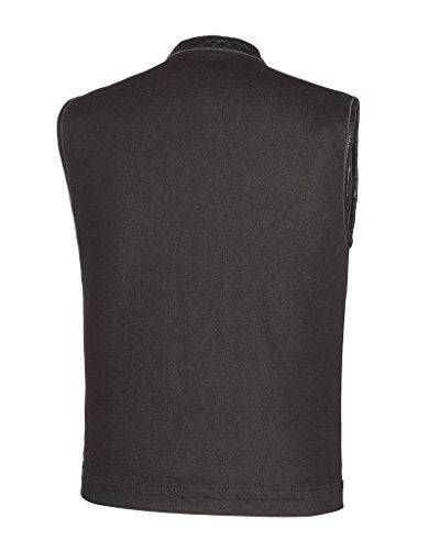 TEAM45005 TRUE ELEMENT MENS CLUB STYLE DENIM VEST WITH CONCEALED CARRY POCKETS S - Brand New