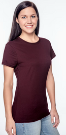 HANES SL04 LADIES' PERFECT-T T-SHIRT - SIZE: 3XL - MAROON - Like New