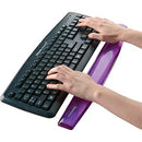 Fellowes Crystals Gel Keyboard Wrist Rest, 91437 (Purple) - Brand New