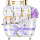 Spa Gifts for Women Spa Luxetique Spa Gift Baskets for Women 8 Pcs Lavender Bath - Like New