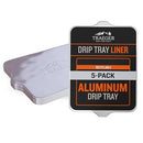 Traeger Grills BAC507 5-Pack Aluminum Drip Tray Liners, 22"x15.5" - Brand New