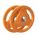 ‎FAGUS H FAGUS H COLOR CODED OLYMPIC GRIP PLATE, 10LBS PAIR - ORANGE - Like New