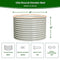 OLLE 32" TALL RAISED GARDENING GALVANIZED RAISED GARDEN BEDS - IVORY - Like New